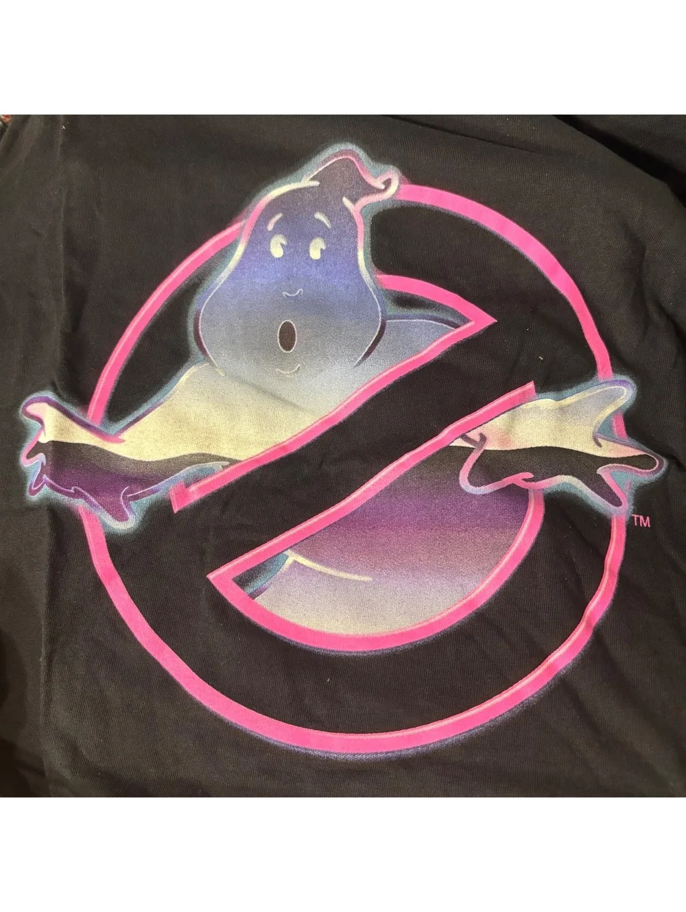Ghostbusters Neon Logo Graphic Tee Medium